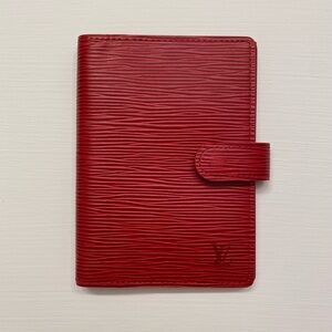 Louis Vuitton Red Epi Small Ring Agenda PM